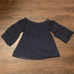 Jennifer Lopez Navy Top